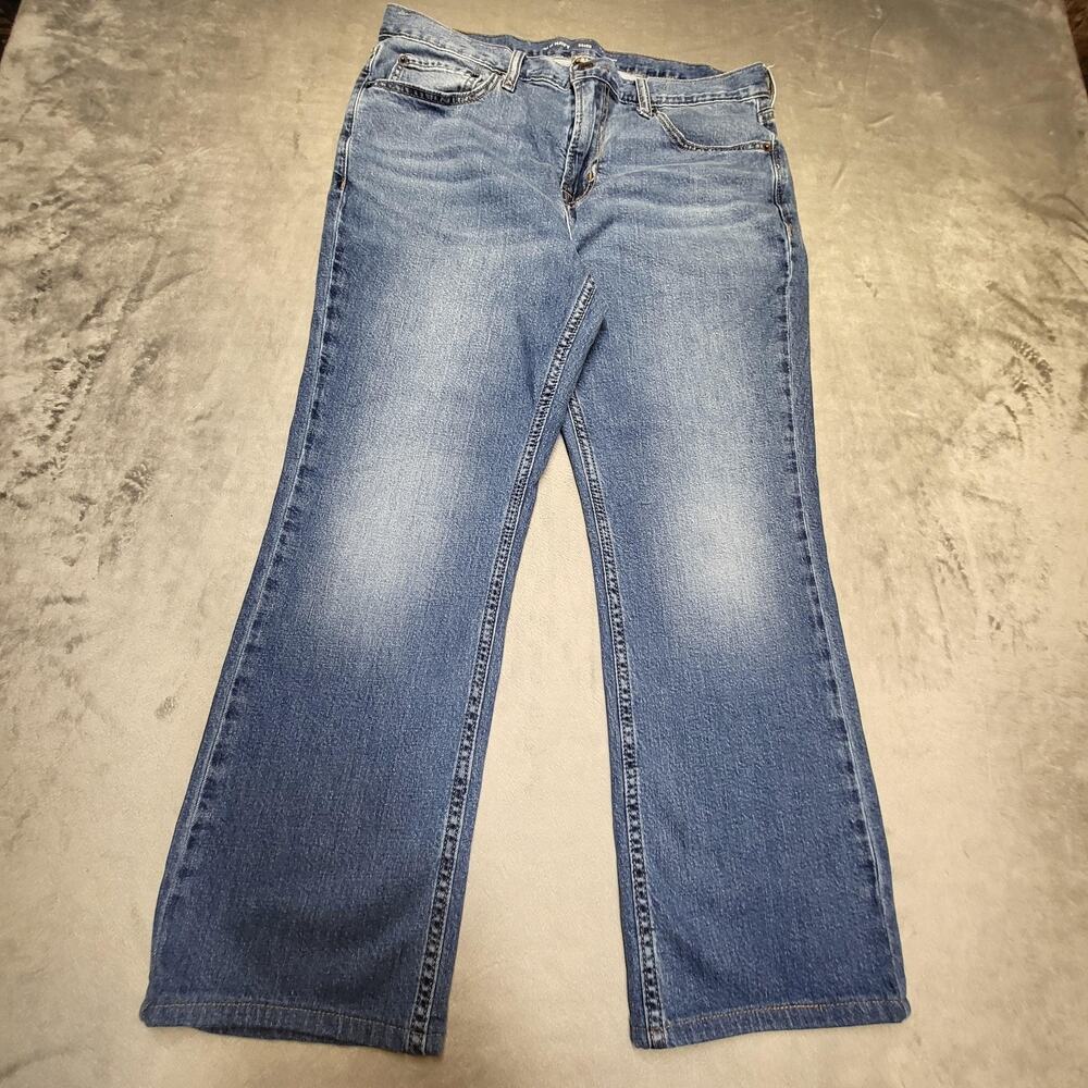 Old Navy Jeans Mens 34x30 Blue Medium Wash Bootcut Stretch Denim Pockets
